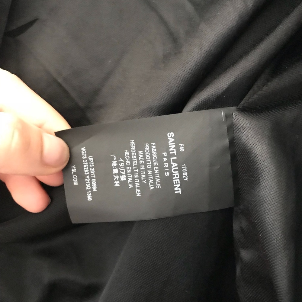 SAINT LAURENT BOMBER CLASSIC OLIVE GREEN - Picture 3 of 8